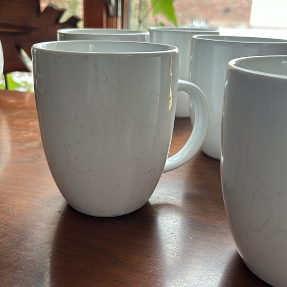 5 white Threshold Mugs - Picture 2 of 12